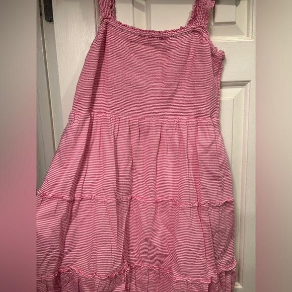 EUC J Crew Pink and White Striped Sundress Size L - Picture 5 of 7